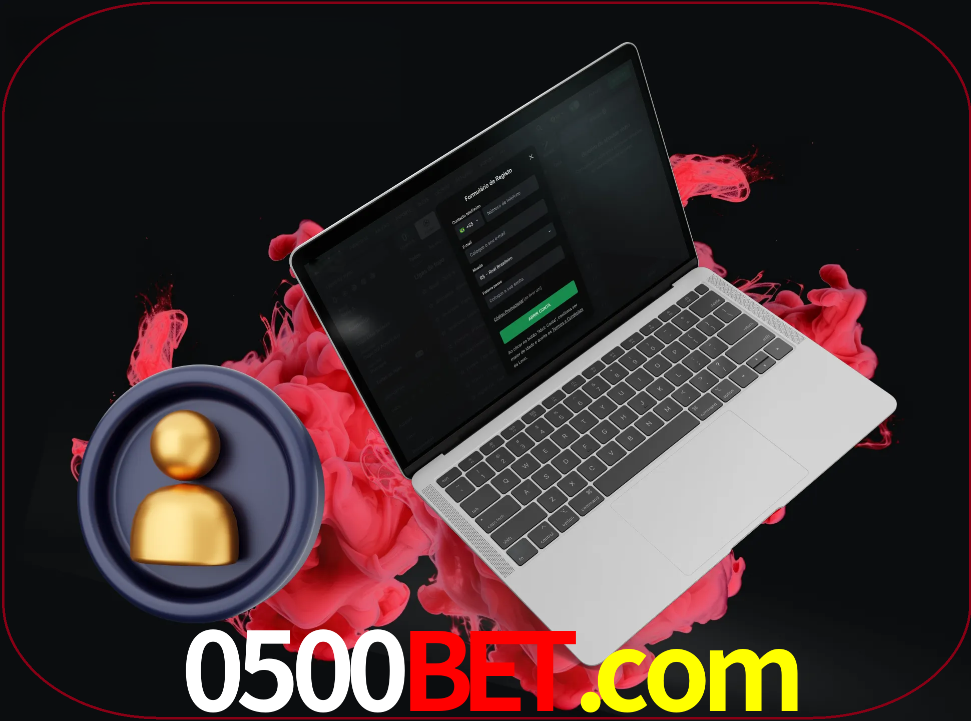 No cabeçalho do site 0500bet, clique no botão que o levará a um formulário especial onde terá de introduzir as suas informações actuais.