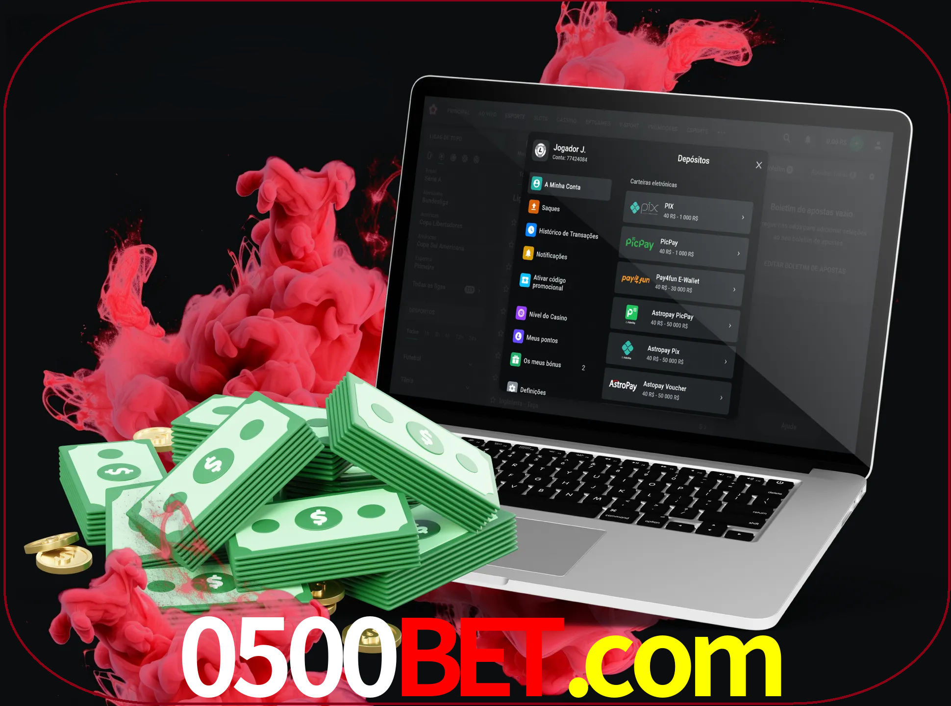 Para efetuar um depósito na sua conta 0500bet, basta escolher o método de depósito e especificar o montante.