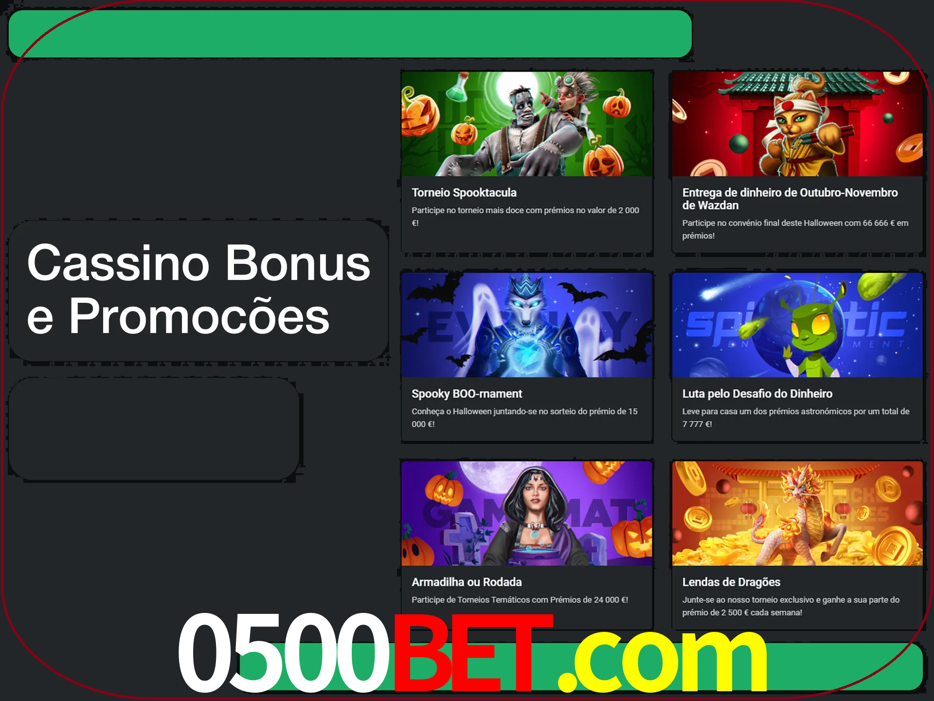 Verifique se há novos bônus de cassino para reivindicar.