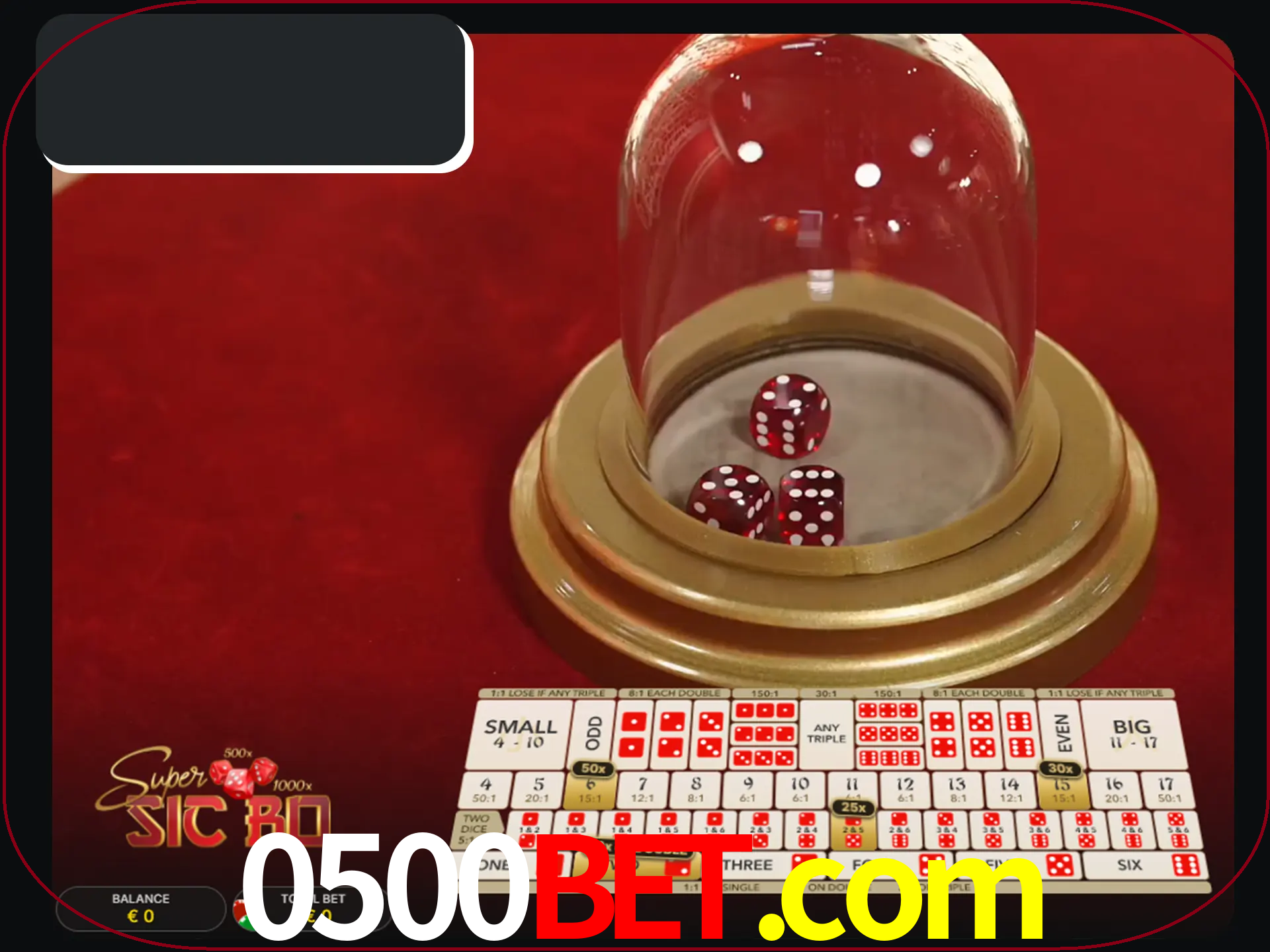 Deixe os dados ao seu lado nos jogos da Sic Bo.